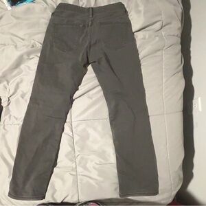 Gray Straight-Leg Jeans